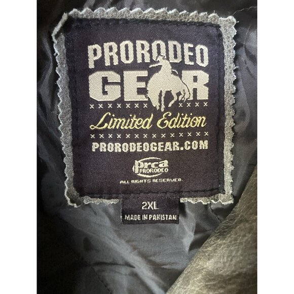 Wrangler NFR 2016 PRCA Limited Ed. Leather Jacket + Hat Sz 2XL Pro Rodeo Vegas - Picture 4 of 16